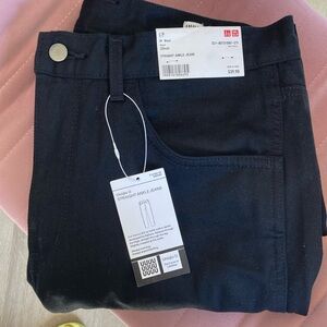 Uniqlo U men’s straight ankle black jeans